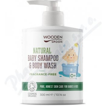 WoodenSpoon Dět.sprch.gel šampon 2v1 neparf. 300 ml
