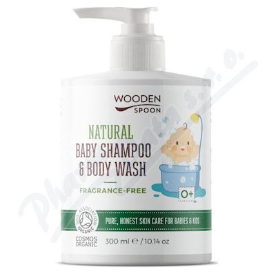 WoodenSpoon Dět.sprch.gel šampon 2v1 neparf. 300 ml
