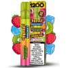 Jednorázová e-cigareta Kurwa Rocket Raspberry Kiwi Ice 20 mg 1 200 potahů 1 ks