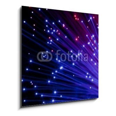 Skleněný obraz 1D - 50 x 50 cm - multi colored optic fibers vícebarevné optické vlákna