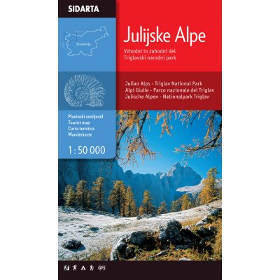Sidarta Slovinsko Julské Alpy - mapa – Zboží Dáma