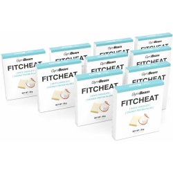 Gymbeam Proteinová čokoláda Fitcheat bílá čokoláda kokos 10 x 80 g