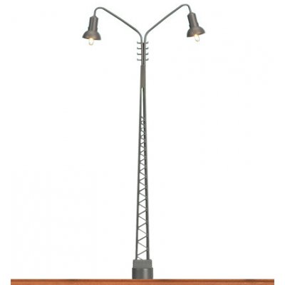 H0 Lampa nástupištní 2 světla, výška 120 mm, s paticí BRAWA 84019 – Zbozi.Blesk.cz