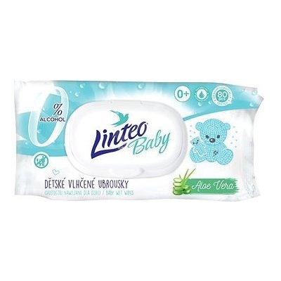 Linteo Baby vlhčené ubrousky Aloe Vera 80 ks – Zboží Dáma