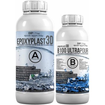 DIPON Epoxyplast 3D B100 Křišťálově čirá epoxidová pryskyřice 1,5 Kg
