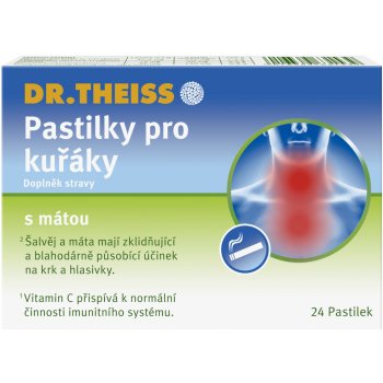 Dr.Theiss Pastilky pro kuřáky 24 ks