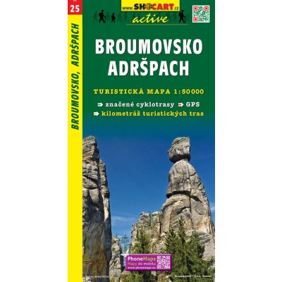 Turistická mapa 025 Broumovsko Adršpach 1:50 000
