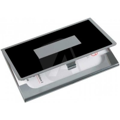 Audit web kovový vizitkář METAL I černo stříbrný – Zboží Živě