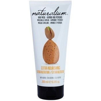 Naturalium vlasová maska s výtažkem z mandlí a pistácií (Extra Nourishing Hair Mask Almond & Pistachio) 200 ml