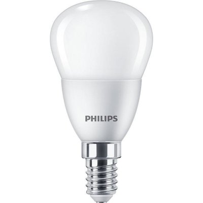 Philips LED žárovka koule E14 P45 4.9W = 40W 470lm 2700K Teplá bílá Mléčná PHICLAH0017 – Zboží Mobilmania