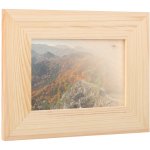 ČistéDřevo Dřevěný fotorámeček na zeď 22 x 17 cm – Zbozi.Blesk.cz