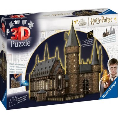 RAVENSBURGER 3D puzzle Harry Potter: Bradavický hrad - Velká síň 643 ks Svítící – Sleviste.cz