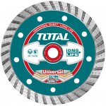 TOTAL-TOOLS TAC2131153 Kotouč diamantový řezný, Turbo, suché i mokré řezání, 115mm – Zboží Dáma