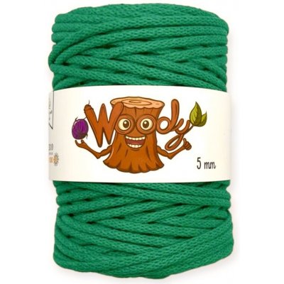 Woody příze 5 mm – Zelená (100m) – Zboží Mobilmania