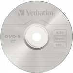 Verbatim DVD-R 4,7GB 16x, AZO, jewel, 1ks (43519) – Hledejceny.cz