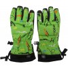 Dětské rukavice Echt C069 Dětské zimní lyžařské rukavice zelená