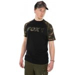 Fox International Fox tričko Black/Camo Raglan T-shirt – Zboží Mobilmania