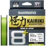 Shimano Šňůra Kairiki 8 Mantis Green 300 m 0,315 mm – Zboží Dáma