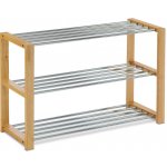 Autronic Botník - 3 police chrom/bílá 83168-12 WT – Sleviste.cz