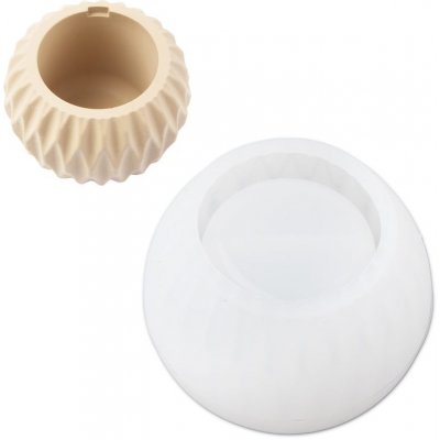 Manumi Silikonová forma na odlévání kreativní hmoty nádoba na svíčku 102x73mm 1 ks – Sleviste.cz