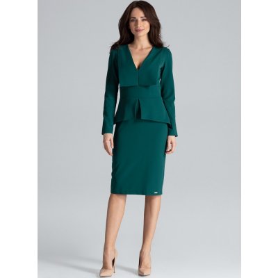 Lenitif šaty s límcem k491 green