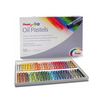 PENTEL voskovky arts 50 barev PHN-50U – Zboží Dáma