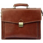 Gregorio pánská velká hladká kožená aktovka art. 6 hnědá – Zboží Dáma
