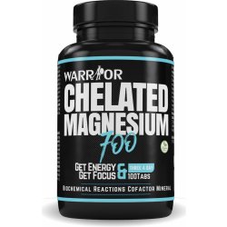 Warrior Chelated Magnesium magnézium chelát 100 kapslí