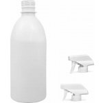 Tera Plastová lahvička bílá s bílým pistolovým rozprašovačem 500 ml – Hledejceny.cz