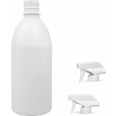 Tera Plastová lahvička bílá s bílým pistolovým rozprašovačem 500 ml – Hledejceny.cz