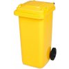 Popelnice Těsmat popelnice hranatá 240l PVC žlutá