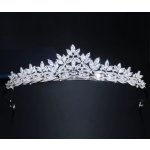 B-Top luxusní svatební korunka diadém s AAA zirkony Queen – Zboží Dáma