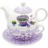 Bella Fiore Konvice porcelán 450ml + hrnek 350ml LEVANDULE