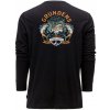 Rybářské tričko, svetr, mikina Grundéns Tuna Tattoo LS T-Shirt Black