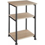 tectake 404669 odkládací stolek memphis 34x30x59cm - industrial světlé dřevo, dub sonoma – Zboží Mobilmania