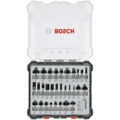 BOSCH Smíšená sada tvarových fréz s vřetenem Ø 8 mm, 30 ks 2607017475 – HobbyKompas.cz