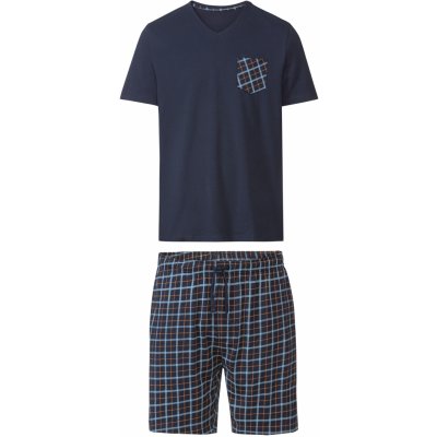 Livergy pánské pyžamo krátké s kapsičkou tm.modré – Zboží Mobilmania