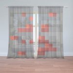 Sablio Záclony Blocks 3: 2ks 150x250cm – Hledejceny.cz
