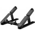 Genius G-Stand M200 přenosný stojan na notebook, tablet a telefon, 10-17", 6 pozic, skládací, černý – Sleviste.cz