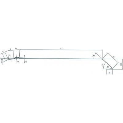 Comax Okapnice s prolisem 200 mm 2 m pozink hnědá O1PD000101 – Zboží Mobilmania