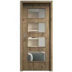 Sapeli Swing Komfort M49 posuvné dub sherwood 80 x 210 cm Čiré sklo – Hledejceny.cz