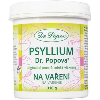 Dr. Popov Psyllium Vláknina NA VAŘENÍ dóza 310 g