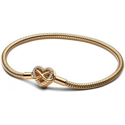 PANDORA Náramek Moments Třpytivé srdce a nekonečno 17 cm PAN563758C01-17 5700303186122 – Zboží Mobilmania