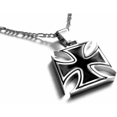 Steel Jewelry Náhrdelník maltézský kříž z chirurgické oceli NH150322