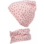 Emitex Bavlněná čepice s nákrčníkem růžová dvouvrstvá – Zboží Dáma