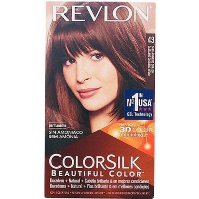 Revlon Color Silk barva bez amoniaku zlatá hnědá 43 – Zboží Mobilmania