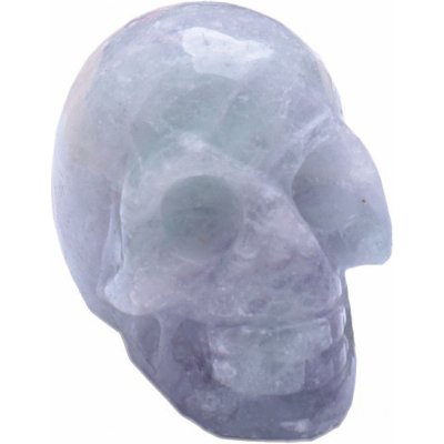 Nefertitis Ručně vyřezávaná lebka z fluoritu multicolor NF16028 - cca 3,6 x 3 x 4,5 cm – Zboží Dáma