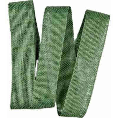 Stuha lněná Nature Basic – Forest Green zelená 25mm x 2m (11,-Kč/m) – Hledejceny.cz