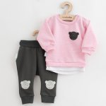 New Baby Kojenecká souprava tričko a tepláčky Brave Bear ABS Brave Bear Růžová – Hledejceny.cz