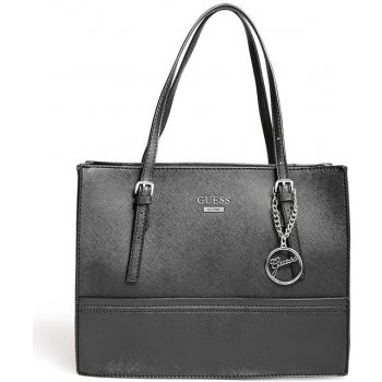 Guess Poise Saffiano Satchel černá